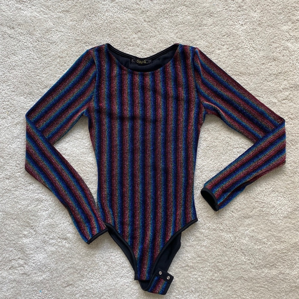 Rainbow Metallic Bodysuit
